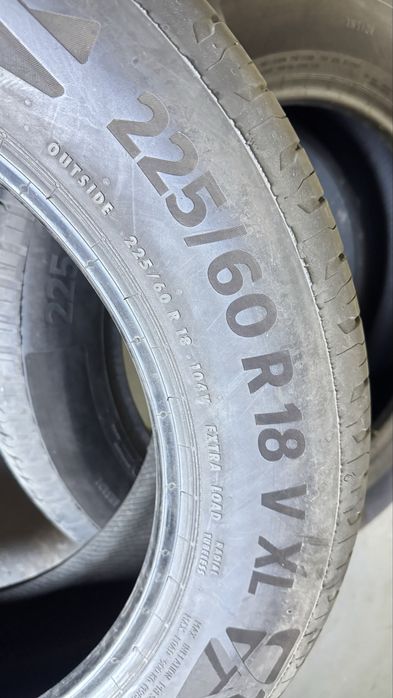 Резина R18 225/60 Continental EcoContact6 літо комплект