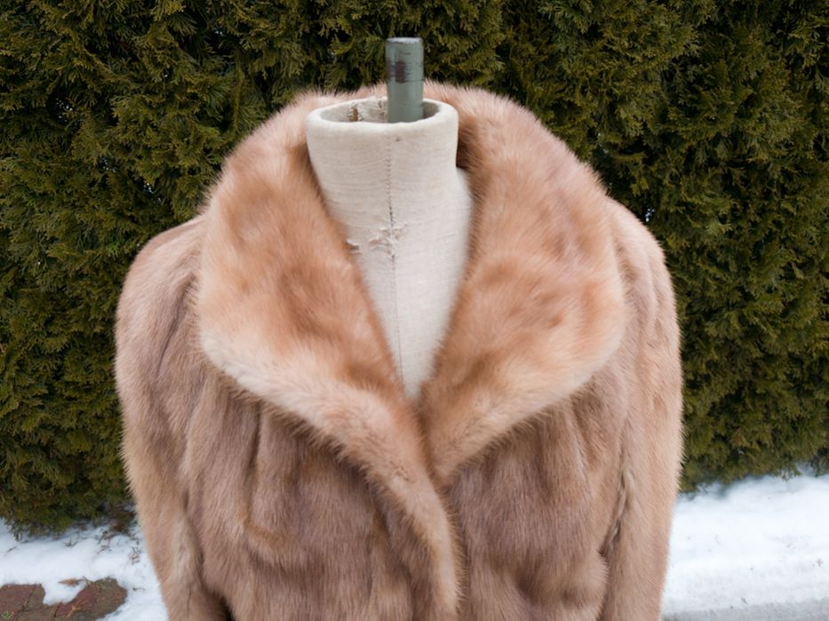 Futerko z norki beżowej