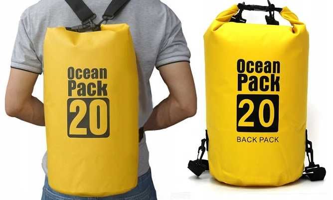 Worek wodoszczelny na kajak plażę wodoodporny plecak torba 20l