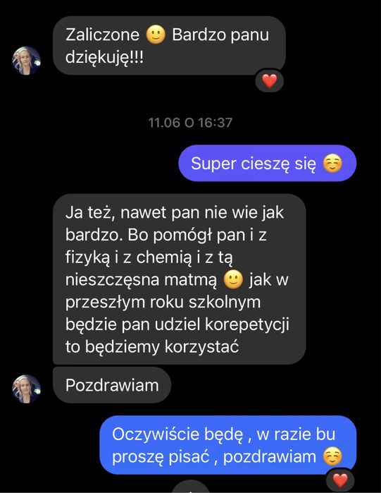 Korepetycje z matematyki/fizyki/chemii/ang- STACJONARNIE/ONLINE