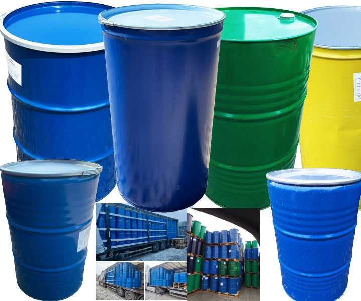 Beczki metalowe po spożywce 200l- Dekiel- Obejma
