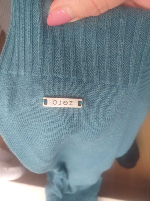 Tunika z golfem krótki rękaw