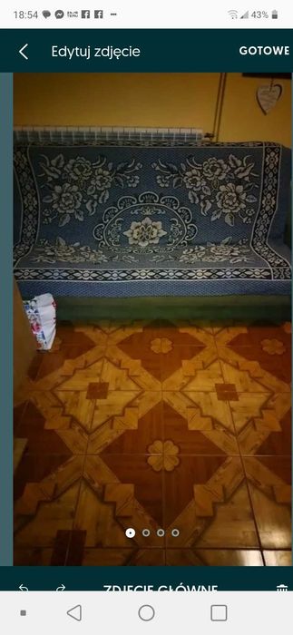 Narzuta na kanape wersalke