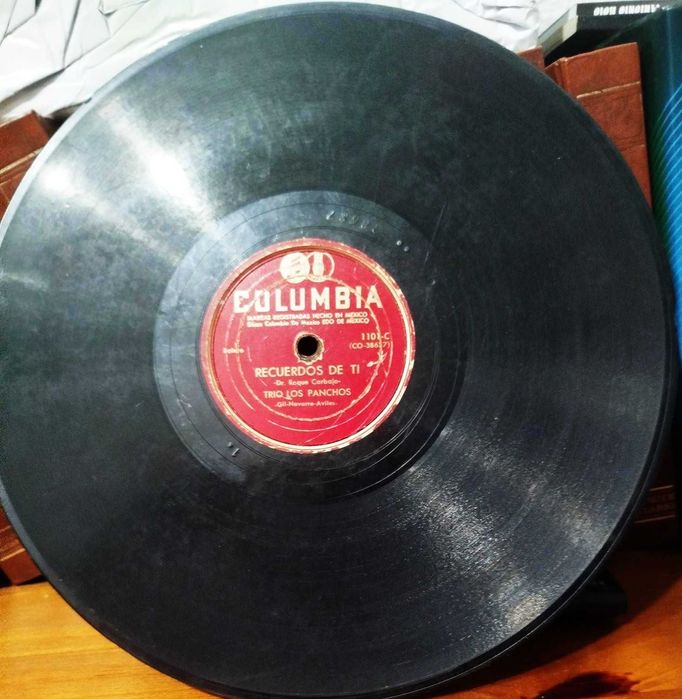 Lote 4 discos de gramophone 78 rpm Columbia e His Master Voice