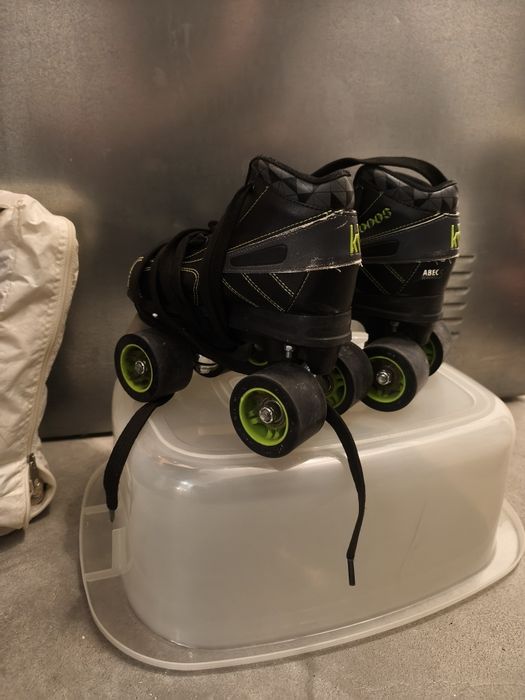 Patins em linha KRF – Preto e Verde