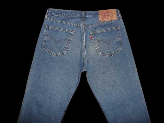 Spodnie dżinsy LEVIS 501 W34/L34=43/114cm Oldschool jeansy