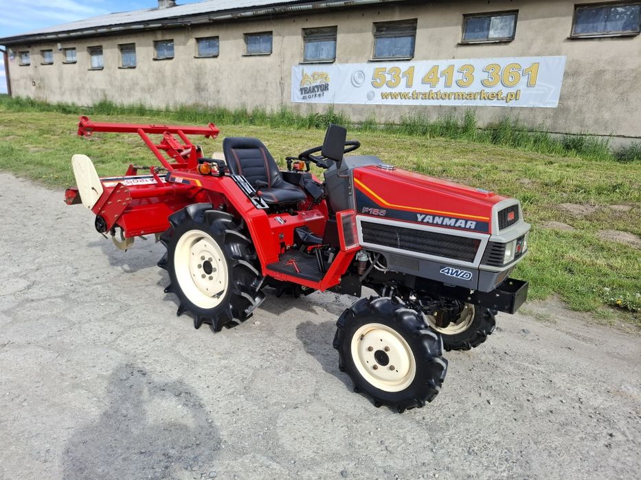 Traktorek japoński 4x4 Yanmar F155 z glebogryzarką piękny stan