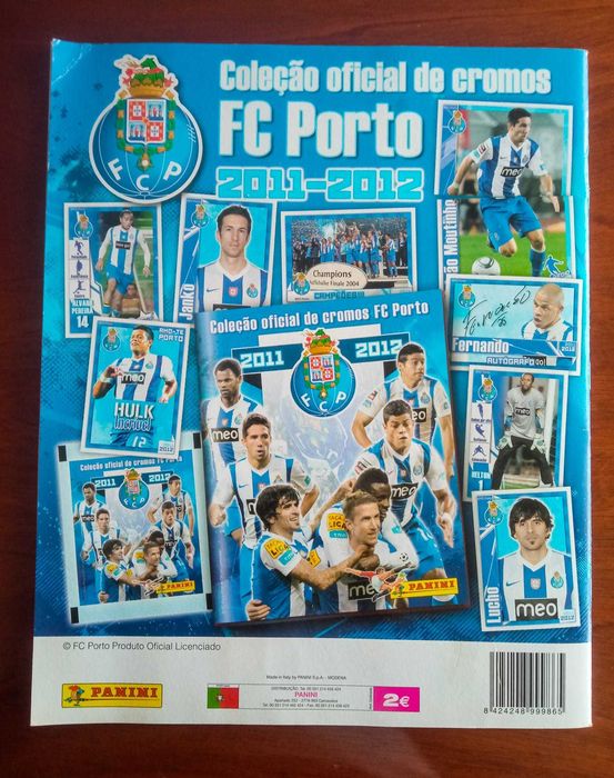 Caderneta oficial de cromos da Panini FC Porto 2011-2012