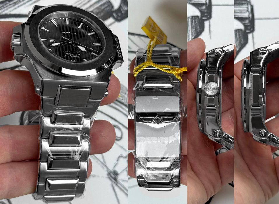 Чоловічий годинник Invicta Akula 34730 Gunmetal 50 мм. 200 MT