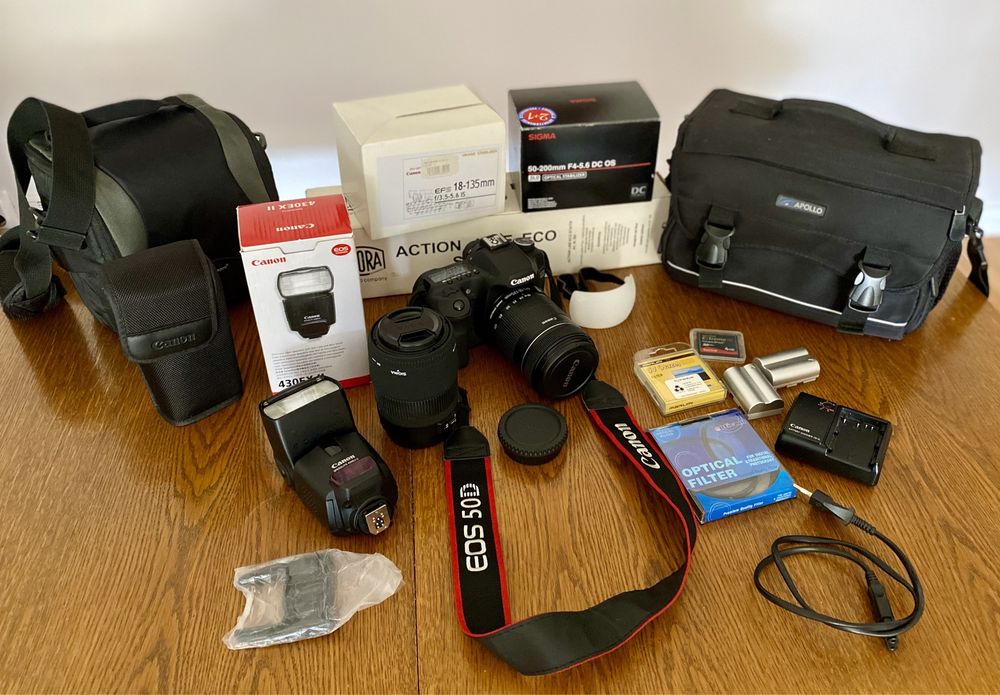 Zestaw fotograficzny półprofesjonalny Canon 50D