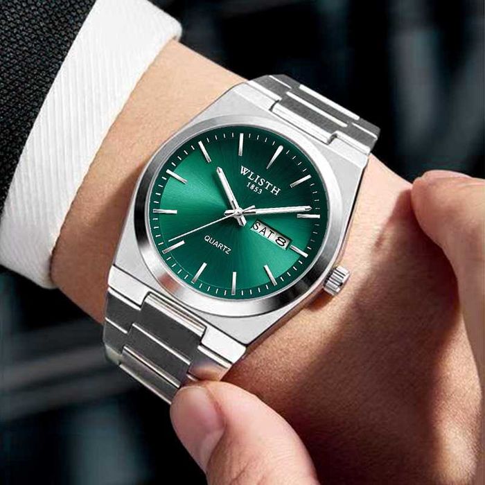 Relógio Elegance Premium  Relógio com design sofisticado e acabamento em aço inoxidável, perfeito para quem busca um visual elegante