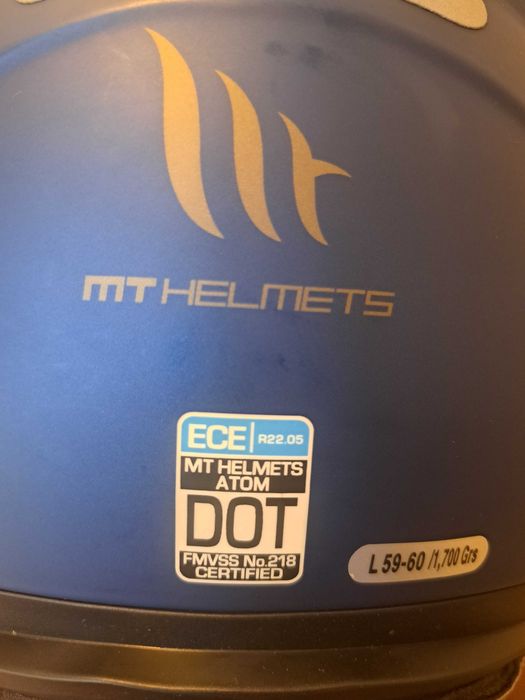 MThelmets capacete azul