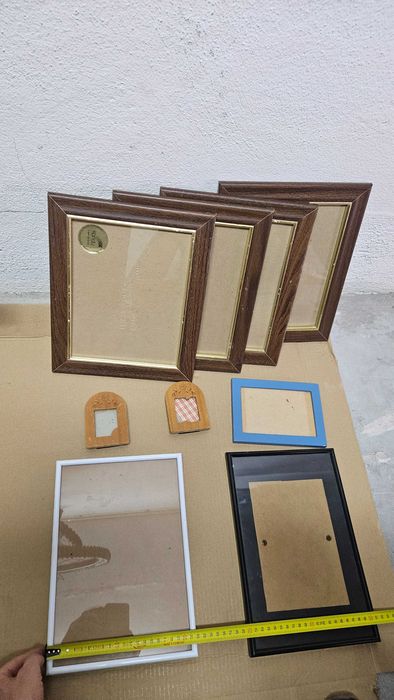 Lote de molduras para fotos/quadro – várias medidas (9 unidades)