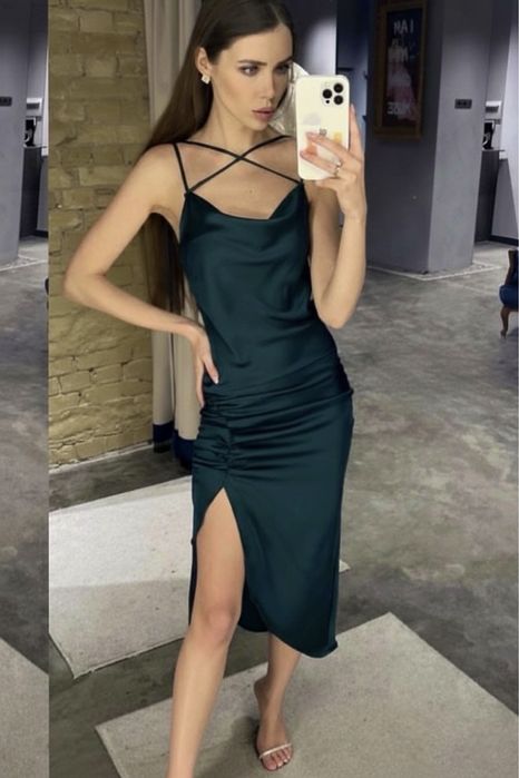 НОВА Смарагдова сукня Baby Face Нова, S Marsego Zara Massimo Cher Cici