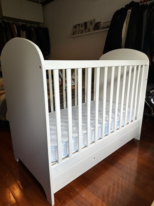 Berço IKEA Gonatt + colchão ortopédico ZIPPY  60x120