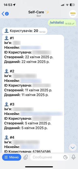 Розробка Телеграм Боту / Mini App (Telegram Bot / Чат Бот / Chat Bot)