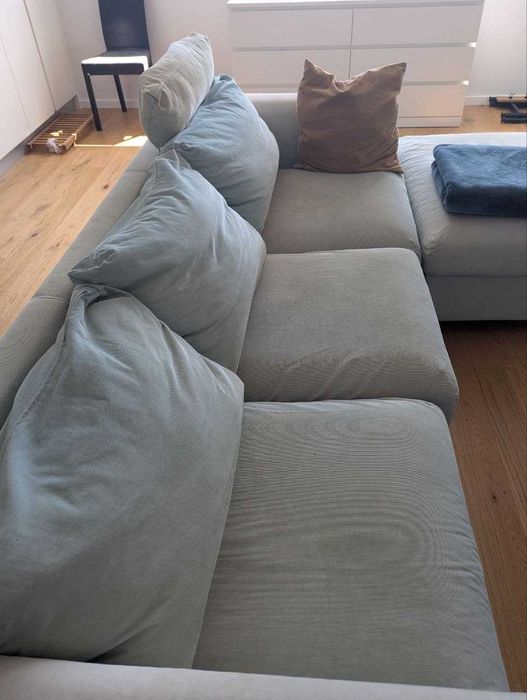 Sofá IKEA VIMLE de 3 lugares com pufe de arrumação