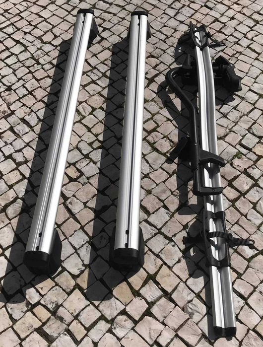Barras tejadilho Thule + suporte bicicleta