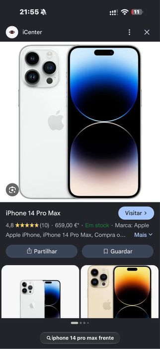 Iphone 14 pro max 256g branco