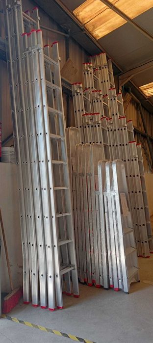 Escada Tripla Alumínio 3.5m (8.5m Úteis) Nova - Entrega de Fábrica