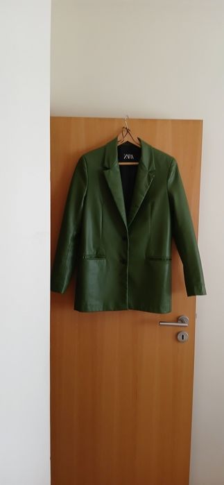 Blazer pele sintética, Zara