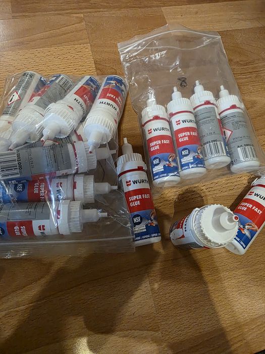 Швидковисихаючий клей  Würth Super Fast Glue об'ємом 50 г