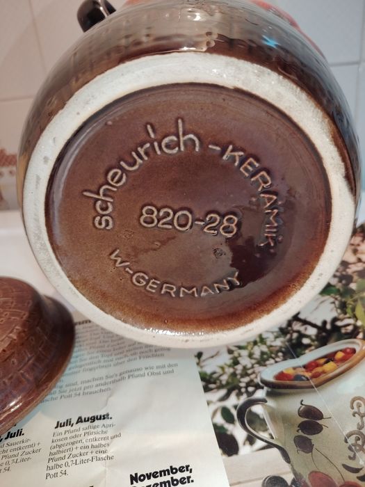 Rumtopf ( Pote de Rum) em Cerâmica