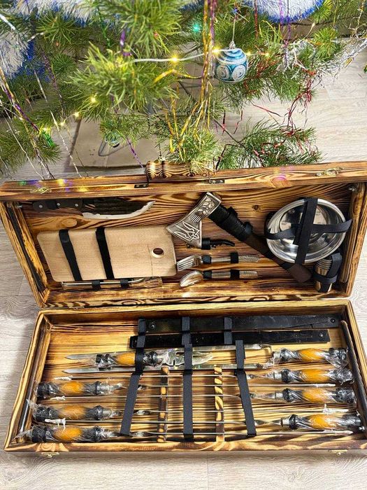 Подарунок який здивує всіх! Подарок набір шампурів у кейсі! Шампура!