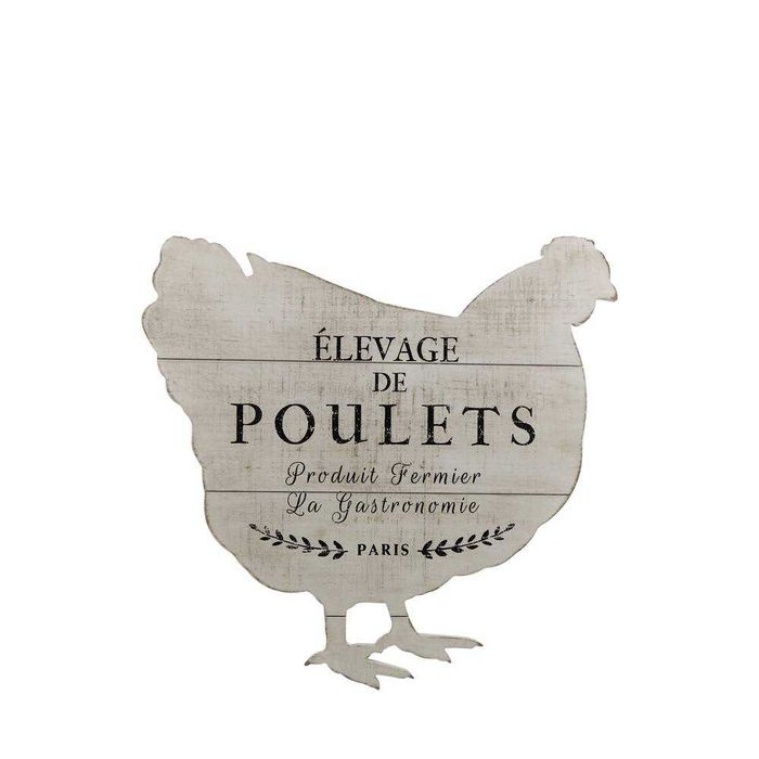 Dekoracja ścienna kura drewniana farmhouse