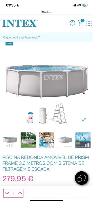 Piscina Intex 3,6m x 99cm