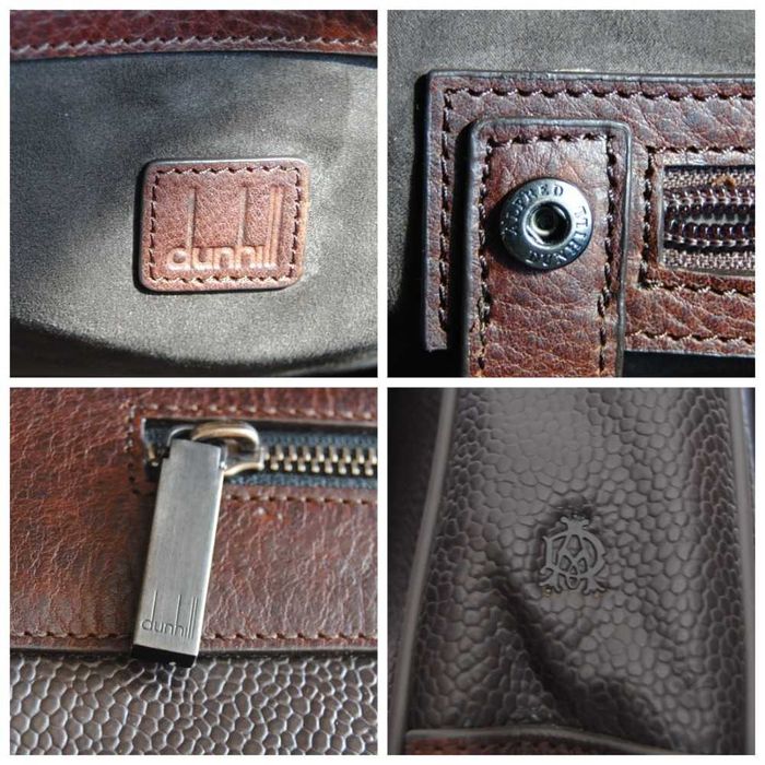 Шкіряна чоловіча сумка портфель Alfred Dunhill / кожаная сумка