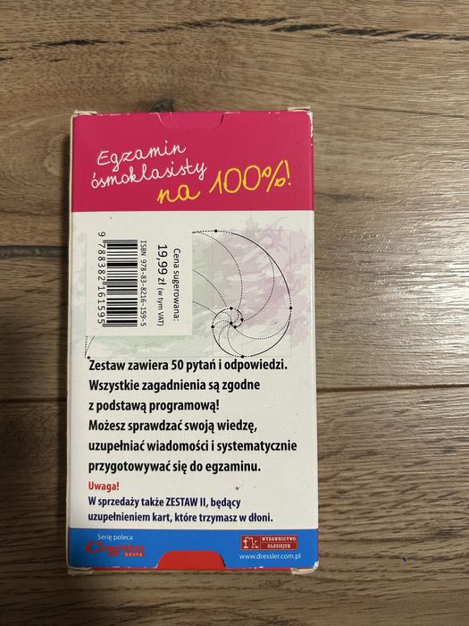 Fiszki ósmoklasisty matematyka