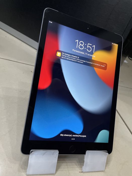 Ipad 5gen a1823 lte sim 128gb nowy 100% 1 cykl bat.  dotykowa