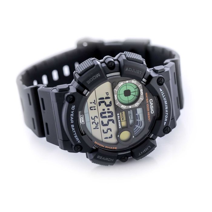 Zegarek męski Casio Digital Moonphase WS-1500H-1A