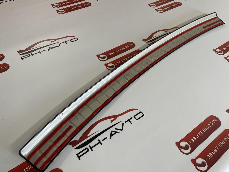 Накладка на бампер VW Touran 2003-2015 із загином Premium