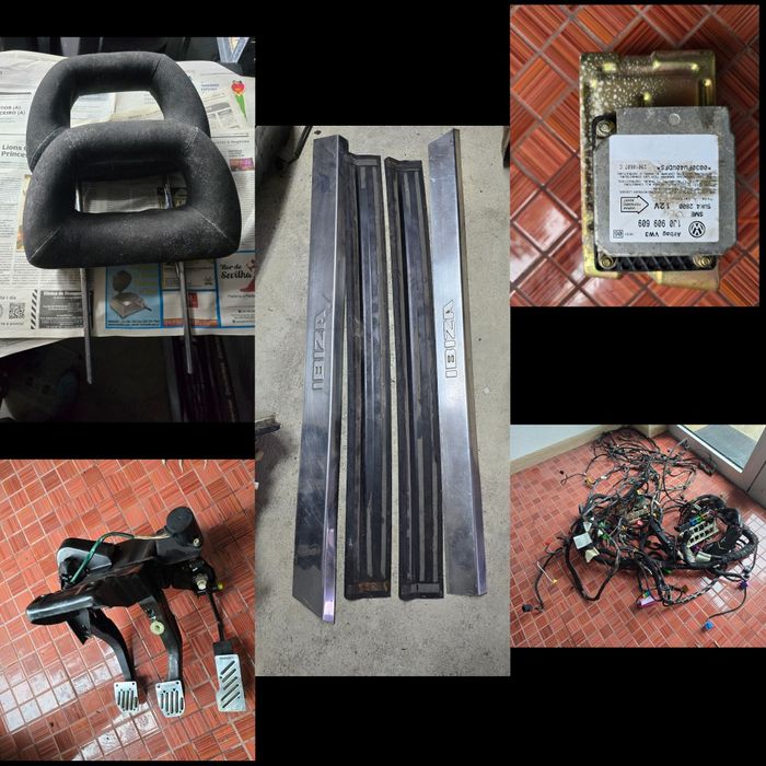 Plasticos Quartelas Botoes Frisos Volante Bancos Seat ibiza sport 6k2