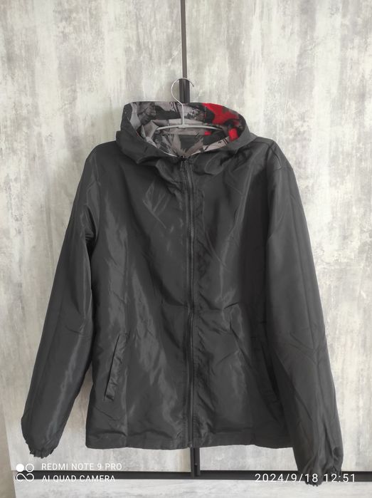 Куртка вітровка двостороння на підлітка, зріст 170