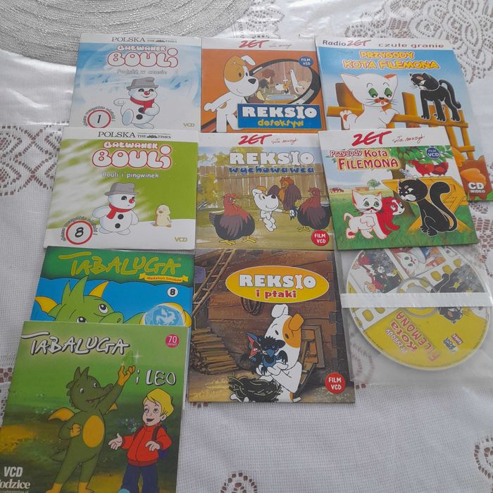 Reksio, Bałwanek Bouli, Tabaluga,Przygody kota Filemona vcd.