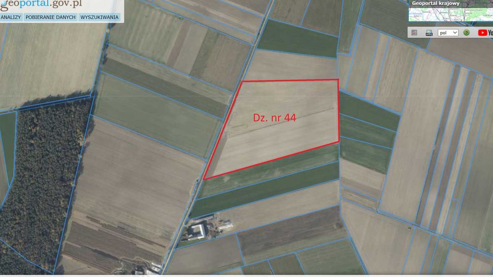 Grunt rolny, Wielowieś, 8,94 ha