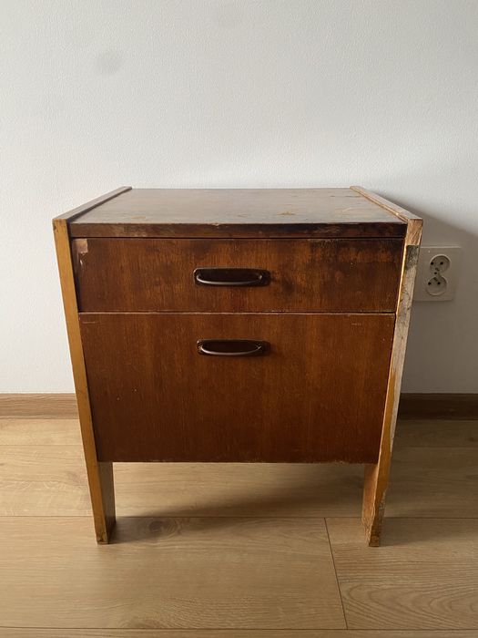 Stolik szafka nocna komoda prl