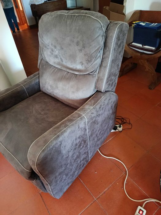 Cadeirão poltrona qualidade relax elevação eletrico com aquecimento tipo hospitalar geriátrico idosos + 1 poltrona eletrica low cost