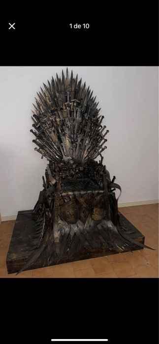 Cadeira de Trono igual á GAME OF THRONES