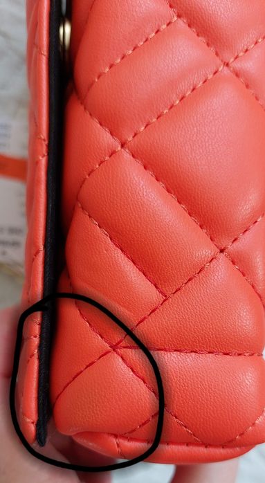 Śliczna nowa pikowana pomarańczowa torebka torba green SinSay