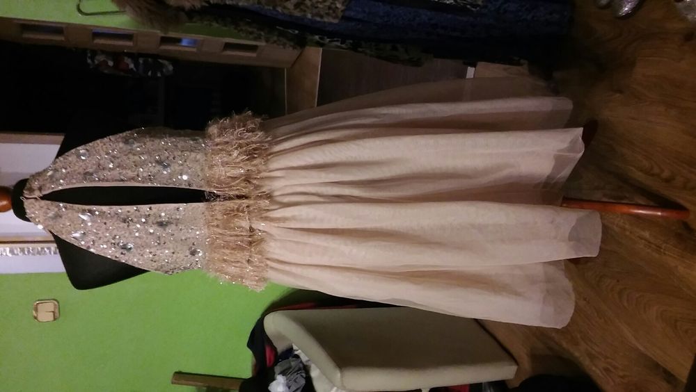 Midi suknia ,cekiny - 38 Asos