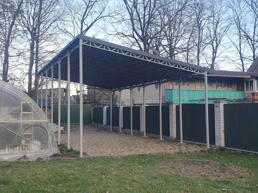 Автонавес собери сам, Навес для дома, Навес для дачи