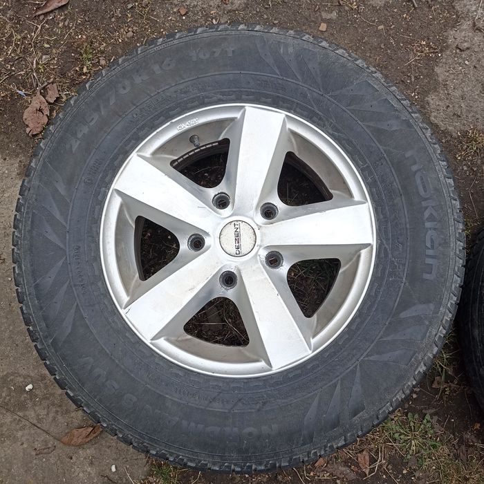 Диски легкосплавні Dezent, Hyundai, KIA Sorrento+гума 245/70/16