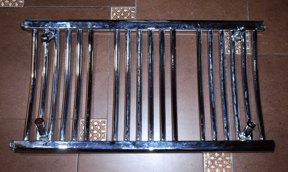 Srebrny / chrom kaloryfer łazienkowy - 50 x 94 cm