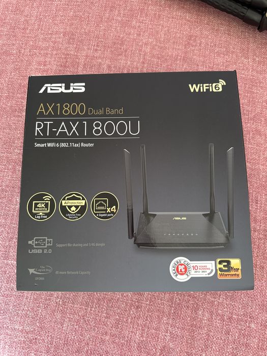 Роутер Asus RT-AX1800U Dual Band