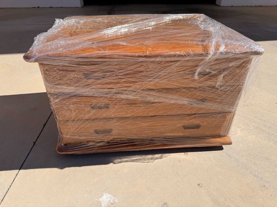 Módulo 3 gavetas para móvel TV (Harpa, madeira maciça)