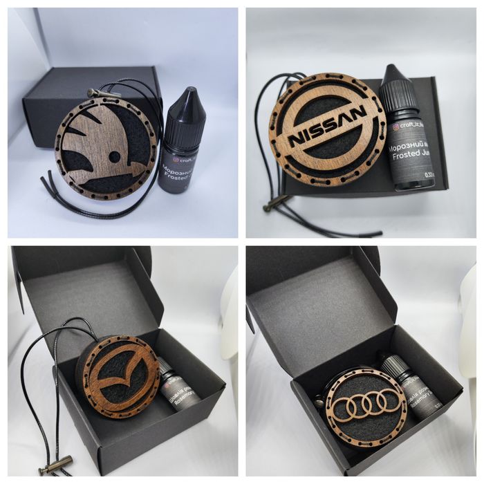 Дерев'яний знак авто . Аромат для авто.